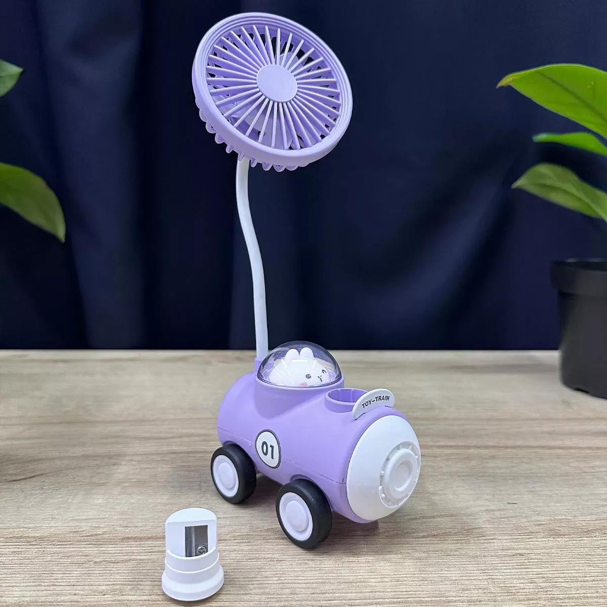 Vista 3 de Ventilador Escritorio 3 En 1 Recargable